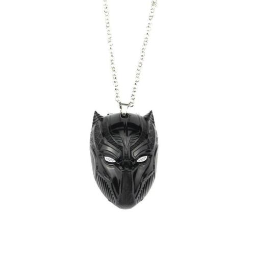 2018 Black Panther Mask Pendant Necklace